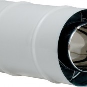 KPM Rura 0,25m biała koncentryczna kwasoodporna 0,5mm fi 60/100