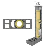 Komin Standard KW+W2+W2 fi 180   6m