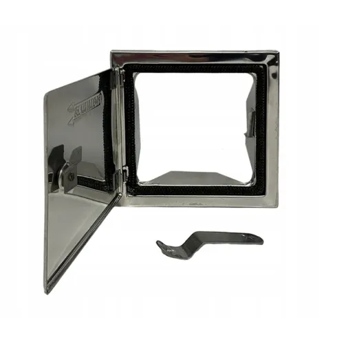 Drzwiczki rewizyjne komin kwasoodporne 20x20 INOX Scheier