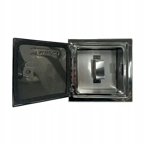 Drzwiczki rewizyjne komin INOX 20x20 szacht kwas Scheier z przegrodą