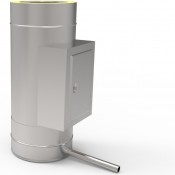 KD Wyczystka z drzwiczkami i odskraplaczem kwasoodporna 0,8 mm izolowana fi 300/360 mm