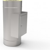 KD Wyczystka z drzwiczkami kwasoodporna 0,5 mm izolowana fi 120/180 mm