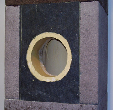 Płyta czołowa trójnika komina z wełny mineralnej